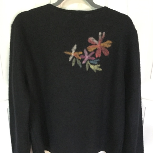 Appleseed's Black Floral Wool Jacket - Picture 12 of 14